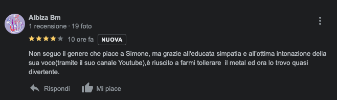 recensioni Simone Volpin vocal coach